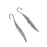 Max 30/18Pcs Beading Feather Bookmark With Loop Book Marker DIY Making 18 Pieces