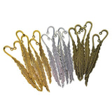 Max 30/18Pcs Beading Feather Bookmark With Loop Book Marker DIY Making 18 Pieces