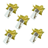 Max 5pcs Skeleton Key Bottle Openers Souvenir Gift Candy Box Tags Bronze