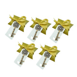 Max 5pcs Skeleton Key Bottle Openers Souvenir Gift Candy Box Tags Bronze