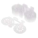 Max 10 Pieces Plastic Fuse Beads Pegboards Clear Template Kids Crafts Bicycle