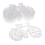 Max 10 Pieces Plastic Fuse Beads Pegboards Clear Template Kids Crafts Bicycle