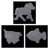 Max 5pcs cartoon shape Perler bead template Fuse Beads Pegboard 150x132mm fish 5pcs