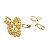 Maxbell 10 Pieces Brass Filigree Pendant Pinch Bails Connector Findings Gold