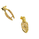 Maxbell 10 Pieces Brass Filigree Pendant Pinch Bails Connector Findings Gold