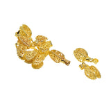 Maxbell 10 Pieces Brass Filigree Pendant Pinch Bails Connector Findings Gold