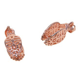 Maxbell 10 Pieces Brass Filigree Pendant Pinch Bails Connector Findings Rose Gold