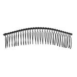 Maxbell 6Pieces Metal Hair Combs Clips Comb Slides 30 Teeth Hair Accessories Black