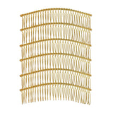 Maxbell 6Pieces Metal Hair Combs Clips Comb Slides 30 Teeth Hair Accessories Golden