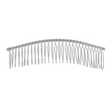 Maxbell 6Pieces Metal Hair Combs Clips Comb Slides 30 Teeth Hair Accessories White K