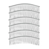 Maxbell 6Pieces Metal Hair Combs Clips Comb Slides 30 Teeth Hair Accessories White K
