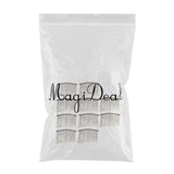 Maxbell 10pcs DIY Blank Metal Hair Clips Side Comb 12 Teeth Hair Accessories Bronze