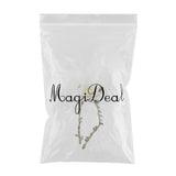 Maxbell Wrist Corsage Braided Leaves Bridal Bracelet Wedding Hand Flower Cream