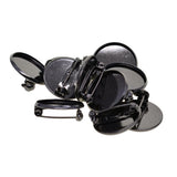 Maxbell 10pcs Brooch Blank Lapel Pin Badge Base Pin-Back Button Base 20mm Black