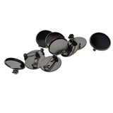Maxbell 10pcs Brooch Blank Lapel Pin Badge Base Pin-Back Button Base 20mm Black