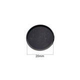 Maxbell 10pcs Brooch Blank Lapel Pin Badge Base Pin-Back Button Base 20mm Black