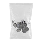 Maxbell 10pcs Brooch Blank Lapel Pin Badge Base Pin-Back Button Base 20mm Black