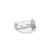 Max 10pcs Brooch Blank Lapel Pin Badge Base Pin-Back Button Base 20mm platinum