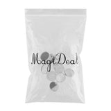 Max 10pcs Brooch Blank Lapel Pin Badge Base Pin-Back Button Base 20mm platinum