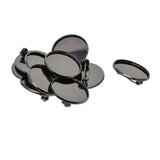 Max 10Pcs 25mm Brooch Making Blank Cabochon Bezel Setting Trays for Badge Black