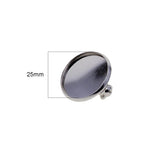 Max 10Pcs 25mm Brooch Making Blank Cabochon Bezel Setting Trays for Badge Silver