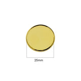 Max 10Pcs 25mm Brooch Making Blank Cabochon Bezel Setting Trays for Badge Golden