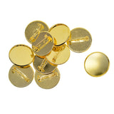 Max 10Pcs 25mm Brooch Making Blank Cabochon Bezel Setting Trays for Badge Golden