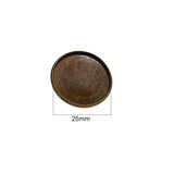 Max 10Pcs 25mm Brooch Making Blank Cabochon Bezel Setting Trays for Badge Bronze