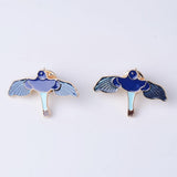 Max 4pcs rabbit bird Pinch Back Pins Brooch Findings clutch badge