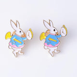 Max 4pcs rabbit bird Pinch Back Pins Brooch Findings clutch badge