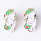 Max Cute Cartoon Enamel Brooch Pins Bear Button