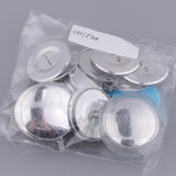 Maxbell 10 Set Machine Press Button Cloth Button Base Semi-finished Craft DIY 40mm 3
