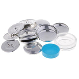 Maxbell 10 Set Machine Press Button Cloth Button Base Semi-finished Craft DIY 40mm 3