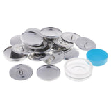 Maxbell 10 Set Machine Press Button Cloth Button Base Semi-finished Craft DIY 40mm 3