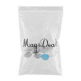 Maxbell 10 Set Machine Press Button Cloth Button Base Semi-finished Craft DIY 40mm 3
