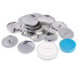 Maxbell 10 Set Machine Press Button Cloth Button Base Semi-finished Craft DIY 40mm 3
