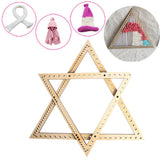 Max Decoration DIY Woven Tools Handmade Knitting Weaving Loom Triangle Wooden