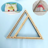Max Decoration DIY Woven Tools Handmade Knitting Weaving Loom Triangle Wooden