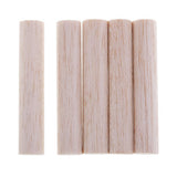 Max Balsa Wood Stick Unfinished DIY Woodworking Craft Modelling Stick 5pcs 80mm