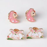 Max 4pcs animal Butterfly Pinch Back Pins Brooch Findings clutch badge