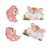 Max 4pcs animal Butterfly Pinch Back Pins Brooch Findings clutch badge