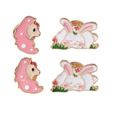 Max 4pcs animal Butterfly Pinch Back Pins Brooch Findings clutch badge