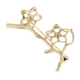 Max Plum Branch Brooch Blank Settings Pins