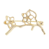 Max Plum Branch Brooch Blank Settings Pins