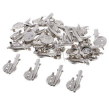 Max 30 Pieces Round Brooch Base Hair Clips Cabochon Blank Tray Brooch Pins 20mm