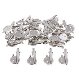 Max 30 Pieces Round Brooch Base Hair Clips Cabochon Blank Tray Brooch Pins 20mm