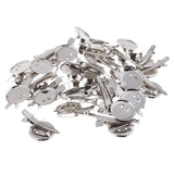 Max 30 Pieces Round Brooch Base Hair Clips Cabochon Blank Tray Brooch Pins 25mm
