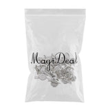 Max 30 Pieces Round Brooch Base Hair Clips Cabochon Blank Tray Brooch Pins 25mm