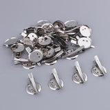 Max 30 Pieces Round Brooch Base Hair Clips Cabochon Blank Tray Brooch Pins 25mm