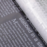 Max 20Sheet Clear Plastic Cellophane Wrap Roll Gift Flower Arts Crafts White
